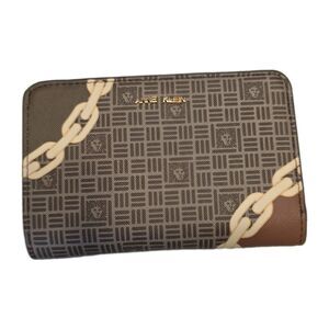 Ann Klein Logo Wallet Bifold Wallet Card Holder 4x6 NEW